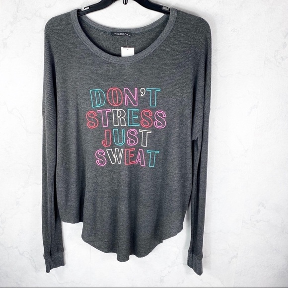 [Wildfox] Just Sweat  Cozy Thermal Top - Picture 1 of 11